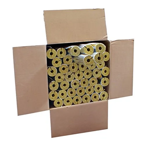 Austroflex 42m Steinwolle Rohrschale alukaschiert 18mm x 20mm - Dämmwolle für Rohrisolierung, ideal für Warm- und Heizwasserleitungen. Alukaschierte Oberfläche sorgt für optimale Wärmeisolierung und Energieeffizienz.