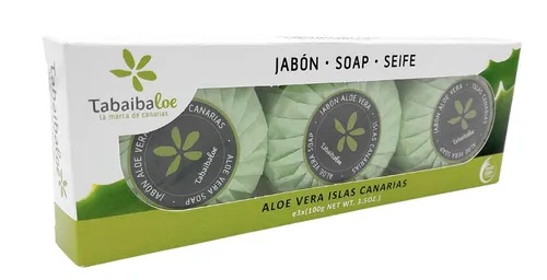 Tabaibaloe Seife mit Aloe Vera 3x 100g Pflegeseife Handseife Stückseife Soap