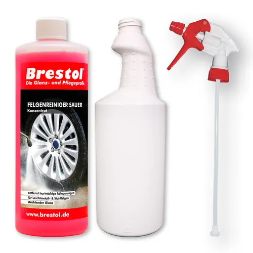 FELGENREINIGER SAUER 1000 ml Konzentrat Alufelgen Stahlfelgen + Zubehör