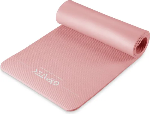 Gymtek® Gymnastikmatte 1,5cm - 180x61cm - Trainingsmatte für Pilates, Yoga & Fitness - rutschfeste Yogamatte - Rosa