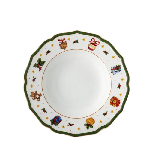 Hutschenreuther Happy Wintertime Green Teller tief 23 cm Happy Wintertime 02488-727472-10353