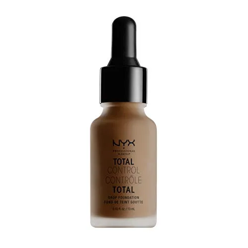 Produktbild NYX Professional Makeup Total Control Drop Foundation, Präzise Dosierung, Aufbaubare Deckkraft, Langanhaltend, Vegane Formel, Mattes Finish, Farbton: Cocoa