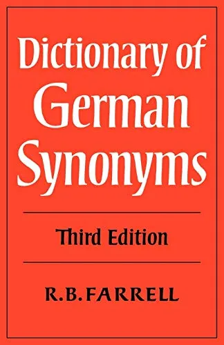 Dictionary of German Synonyms 3ed - Umfangreiches Nachschlagewerk für Synonyme, ideal für Schriftsteller und Sprachliebhaber in der Kategorie Geschichte & Kritik - Europäische Literatur.