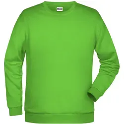 Herren Basic Kapuzen-Sweatjacke JN756, lime-grün - Größe M - Arbeits- & Schutzkleidung: Klassische Sweatjacke mit Kapuze in grün, ideal für Komfort und Bewegungsfreiheit, perfekt für den Einsatz im Beruf oder in der Freizeit.