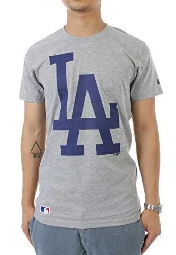 New Era Team Nos OG T-Shirt Men LA Dodgers Hellgrau, Größe:S