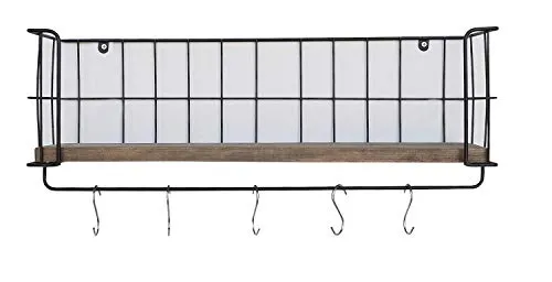 blackstone Wandregal Schweberegal mit Aufhänge-Haken praktisch schick für Dekoration, Vasen, Uhren und Bücher etc. Küche, Wohnzimmer, Schlafzimmer, Bad und Flur
