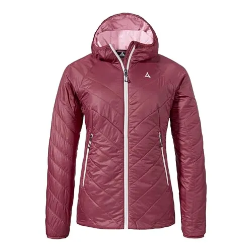 Schöffel Cascata Steppjacke Damen - acai, Größe 46 - Kleidung: Winddichte und wasserabweisende Steppjacke mit atmungsaktiver PrimaLoft Black Insulation Eco für optimalen Komfort und Wärme.