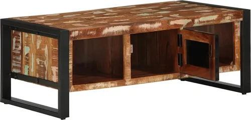 Maison Exclusive Couchtisch Mehrfarbig 90x50x36 cm aus Massivholz