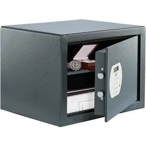 Burg-Wächter Tresor Pure-Safe PS 130 E KA 4 - Möbeltresor mit Elektronikschloss und 2 gleichschließenden Notschlüsseln, ideal für Hotels oder Krankenhäuser. Robuste Konstruktion und herausnehmbarer Fachboden bieten Sicherheit und Flexibilität.