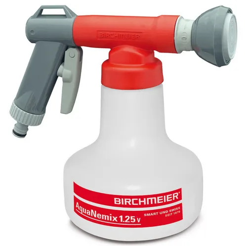 AquaNemix 1,25 V Birchmeier Nematoden-Dosierspritze schwenkbar - Gartensprühgerät für effektiven Unkraut- und Schädlingsschutz mit schwenkbarem Design, ideal für präzise Anwendung von Nematoden im Innen- und Außenbereich.