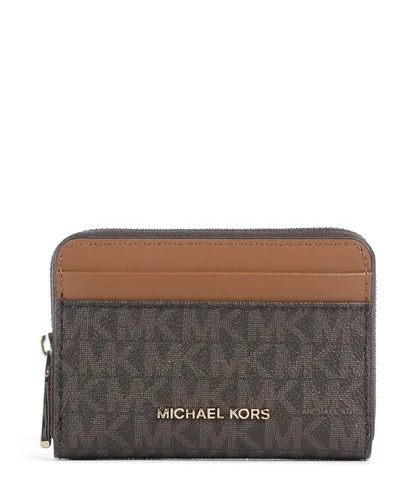 Michael Kors Jet Set Geldbörse dunkelbraun 32T4GJ6Z5B-252 - Elegante Aktentasche aus hochwertigem Canvas, mit stilvollem Design und praktischen Fächern für optimale Organisation.