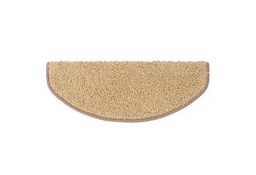 Floordirekt Stufenmatte Shaggy Barcelona mit Klebestreifen, Trittschalldämmung & Pflegeleicht, Halbrund, Höhe: 220 mm, Treppenteppich mit Anti-Rutsch-Beschichtung in Rechteckig & Halbrund