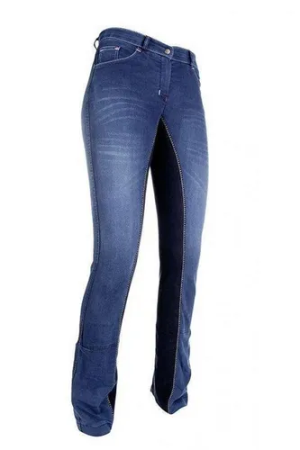 HKM Jodhpur Reithose -Summer Denim- blau 140