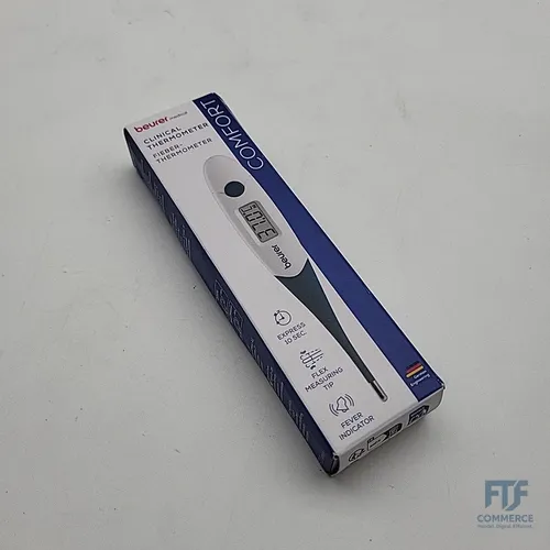 Beurer FT 17 digitales Fieberthermometer, Thermometer mit flexibler Messspitze f