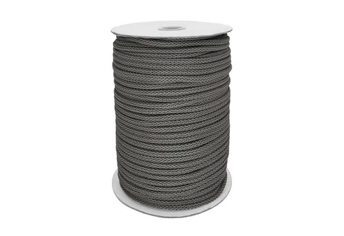 maDDma Kordel Polyesterschnur 100m Häkelbindung Ø 5 - 7mm, 134 - grau