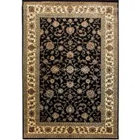 Novel Webteppich Marrakesh, Schwarz 300x400 cm - Teppiche & Böden, Moderner orientalischer Teppich, pflegeleicht und mit Oeko-Tex® Standard 100 für ein gesundes Wohnklima.