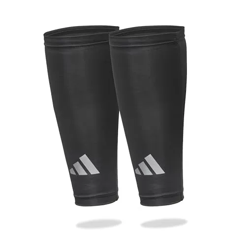 adidas Aeroready Kompressions-Wadenbandagen, leicht, feuchtigkeitsableitend, Waden-Kompressionsmanschetten, Schwarz, S/M