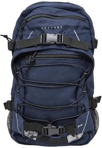 Forvert Canvas Louis Backpack - Tagesrucksack mit Hauptfach und 3 Reißverschlussfächern, gepolstert für besten Tragekomfort, ideal für Alltag und Freizeit.