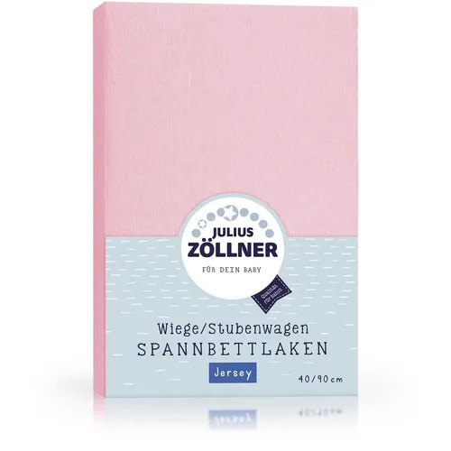 Julius Zöllner Spannbetttuch Jersey 90x40 Rosa TOP in pink von Julius Zöllner