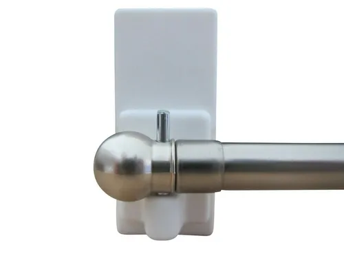 rewagi Donauklammer 1 Vitragenstange mit 2 Klemmträger ohne bohren & kleben, Ø Vitragenstange 8mm