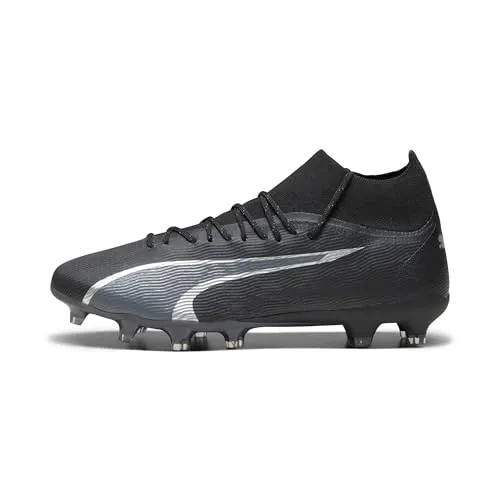 PUMA Herren Football Boots - Black Asphalt, 42 EU - Fußballschuhe mit niedrigem, gestricktem Kragen für optimalen Sitz und Federleichtem Mesh-Obermaterial für hervorragende Ballkontrolle.