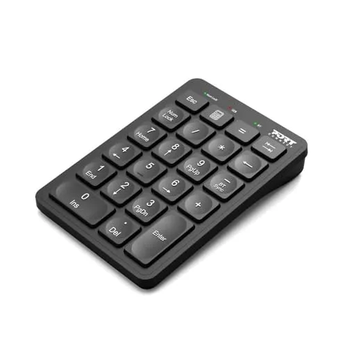 Port Connect Nummernblock PC Bluetooth wiederaufladbar USB-C Slim schwarz