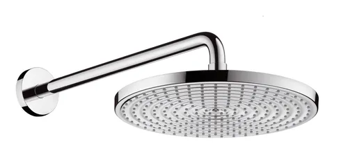 hansgrohe Raindance S Kopfbrause 300mm - Kopfbrause mit 300 mm Durchmesser und RainAir Strahl für ein entspannendes Duscherlebnis, verstellbarer Brausearm für individuelle Anpassung.