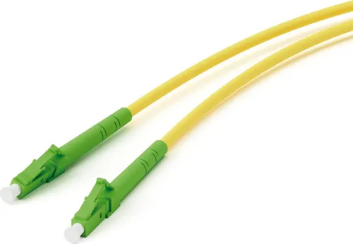 Vivanco 45712 Glasfaser Netzwerkkabel 3m - Extrem dünnes und flexibles Patchkabel in Neongelb und Neongrün, ideal für die Verbindung von Router oder Switch. Überträgt Daten mit bis zu 10 Gbit/s für eine optimale Netzwerkleistung.
