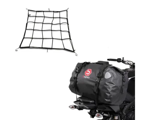 Bagtecs Hecktasche Drybag TB40 + Gepäcknetz Set S1 - Praktisches Set für Motorradfahrer: Wasserdichte Hecktasche mit 40l Volumen und elastisches Gepäcknetz für sicheres Verstauen. Robuste Materialien und einfache Befestigung garantieren höchste Funktionalität unterwegs.