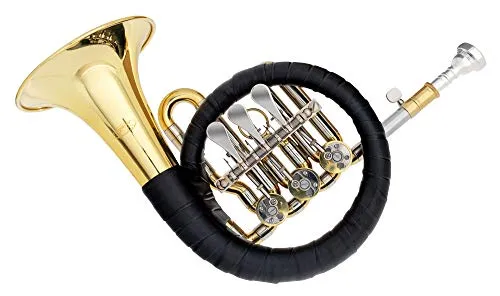 Classic Cantabile Posthorn mit Tasche und Mundstück - Hochwertiges Posthorn mit 125 mm Schallbecher und 11,5 mm Bohrung. Ideal für Musiker, die Wert auf Spielkomfort und Langlebigkeit legen. Inklusive strapazierfähiger Tasche für optimalen Schutz beim Transport.