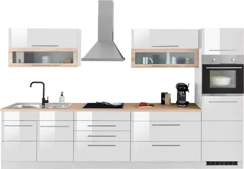 KOCHSTATION Küchenzeile KS-Wien, 340 cm mit E-Geräten von Kochstation