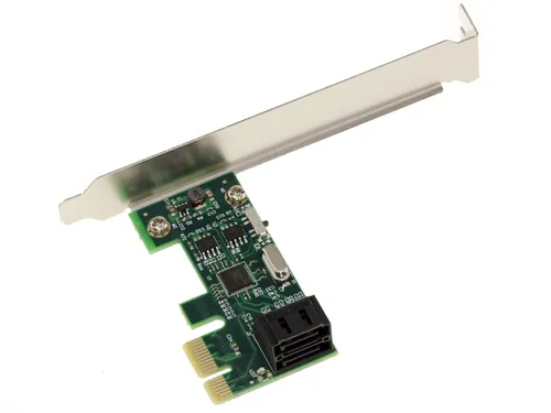 PCIE SATA III 6GB Controller /// 2 Ports /// ASM1061 Hoch Niedrig Profil Kompakt