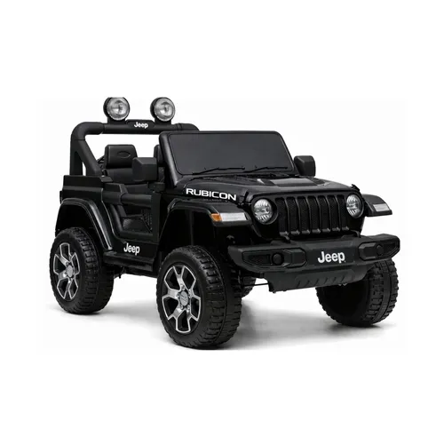 Wisam Elektro-Kinderauto Jeep Rubicon 4x4 Schwarz - Der Jeep Rubicon 4x4 in Schwarz bietet Kindern ein aufregendes Fahrerlebnis. Mit einfacher Bedienung und durchdachter Ausstattung ist er ideal für den Spielspaß im Freien. Perfekt für Garten und Hof!