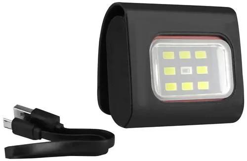 APA 13449 LED Magnet Licht – Akkubetriebene Arbeitsleuchte mit 160 Lumen - Taschenlampen mit 8 weißen und 1 roten LED, kompakt und flexibel einsetzbar. Ideal für verschiedene Anwendungen mit einer Betriebsdauer von 3 bis 12 Stunden.