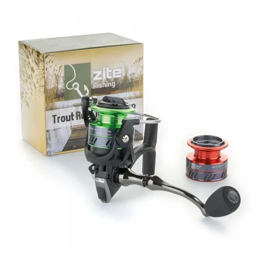 Angelrolle UL Spinnrolle 1000 - Ideal für Forellenangeln - Angelrollen für Spinnfischer, ausgestattet mit einer hochwertigen Aluminiumspule und 3+1 Kugellagern für maximale Leistung beim Forellenangeln.