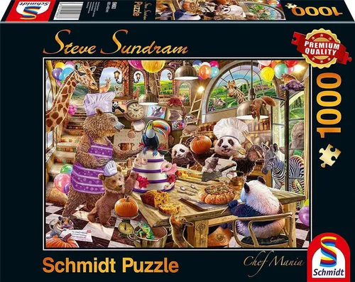 STEVE SUNDRAM - CHEF MANIA - Schmidt Puzzle 59663 - 1000 Teile Pcs.
