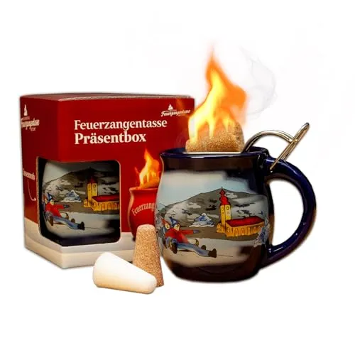 Feuerzangentasse 1er-Set, Blau/Winter - für Feuerzangenbowle