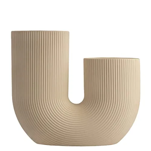 Storefactory Vase STRAVALLA beige 24x7x21cm