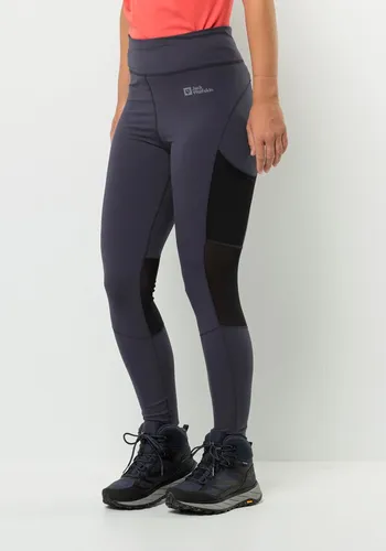 Jack Wolfskin KENSTEIG Tights W - Sonstige Hosen mit elastischem Bund und Rückentasche, ideal für aktive Frauen, die Komfort und Funktionalität schätzen.