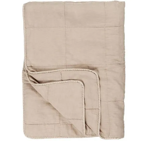 IB Laursen Vintage Quilt unifarben, 180 x 130 cm, Graunatur - Bettdecken aus 100% Baumwolle, stonewashed für einen authentischen Vintage-Look. Perfekt für ein gemütliches Zuhause zu jeder Jahreszeit.