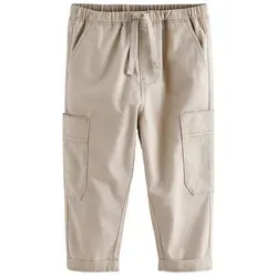 Next Schlupfhose Next Jungen Schlupfhose mit seitlichen Taschen (1-tlg) beige 104-110 (4-5 J.)