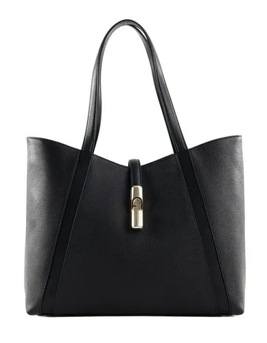 Furla Goccia Shopper Tasche L Leder 37 cm schwarz - Elegante Handtasche aus hochwertigem Leder, ideal für den täglichen Gebrauch und bietet viel Platz für Ihre Essentials.
