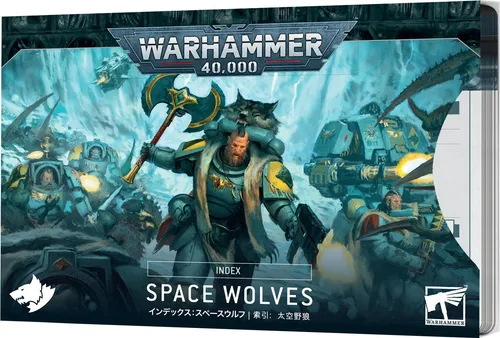 Warhammer 40.000 Index Cards: Space Wolves Englisch von Games Workshop