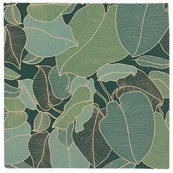 Lunchservietten „Art Nouveau green“, 33x33 cm, 3-lagig, Home Fashion®, 20 Stück