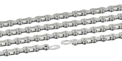 Connex Schaltungskette 9Se 124 Gld. 6.6 mm, Silber - Hochwertige Stahl Fahrradkette in Silber, langlebig und ideal für präzise Schaltvorgänge bei Ihrem Fahrrad.