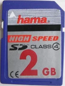 HAMA Class 4 SD Speicherkarte 2 GB - Schneller Speicher für Ihre Geräte - Speicherkarten, 2 GB Kapazität mit 10 MB/s Übertragungsgeschwindigkeit, ideal für Digitalkameras und Handys.