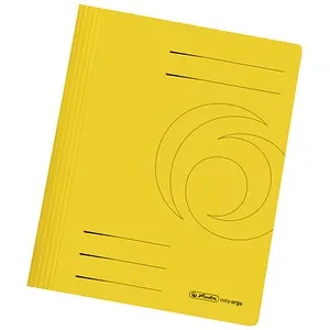 herlitz Schnellhefter easy orga Karton gelb DIN A4, 10 St.