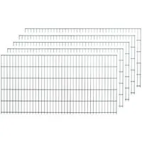 Einstabmatten grün RAL6005 - 100cm x 200cm ohne Pfosten - Metallzaun für privaten und gewerblichen Gebrauch, individuell anpassbar und extrem robust durch feuerverzinkte, pulverbeschichtete Stahldrähte. Wetterbeständig und leicht zu montieren.