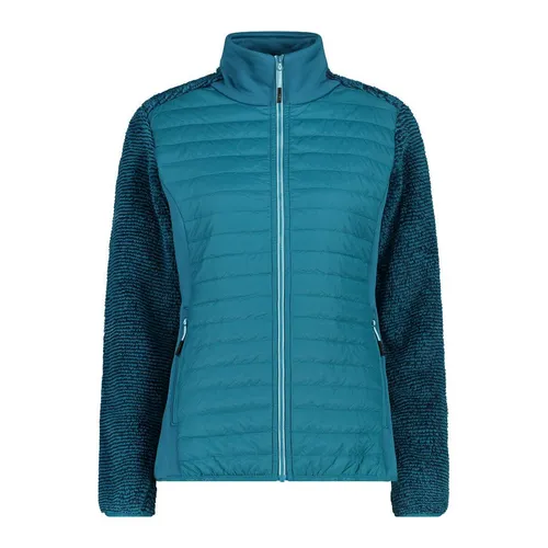 CMP Hybrid Jacket 34P2286 - Basic Turquoise, D42, Damen - Damen Isolationsjacken für Skitouren und Freeskiing, bietet optimale Wärmeisolierung und hervorragende Bewegungsfreiheit für aktive Wintersportler.