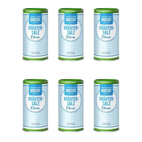 Brecht Gewürzmühle Kräutersalz classic Nachfülldose, bio 6x500g
